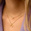 Pack 2 Collares Spark + Mini Moonset Plata Baño Oro
