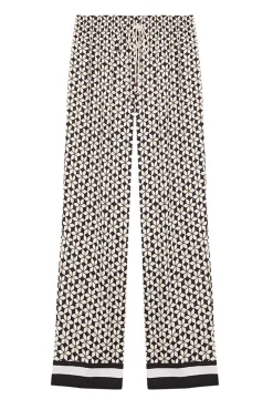 Pantalon 100% Algodon Estampado Geometrico