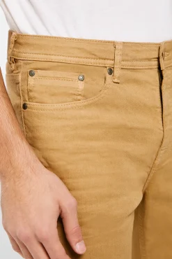 Pantalon 5 Bolsillo Color Skinny Lavado