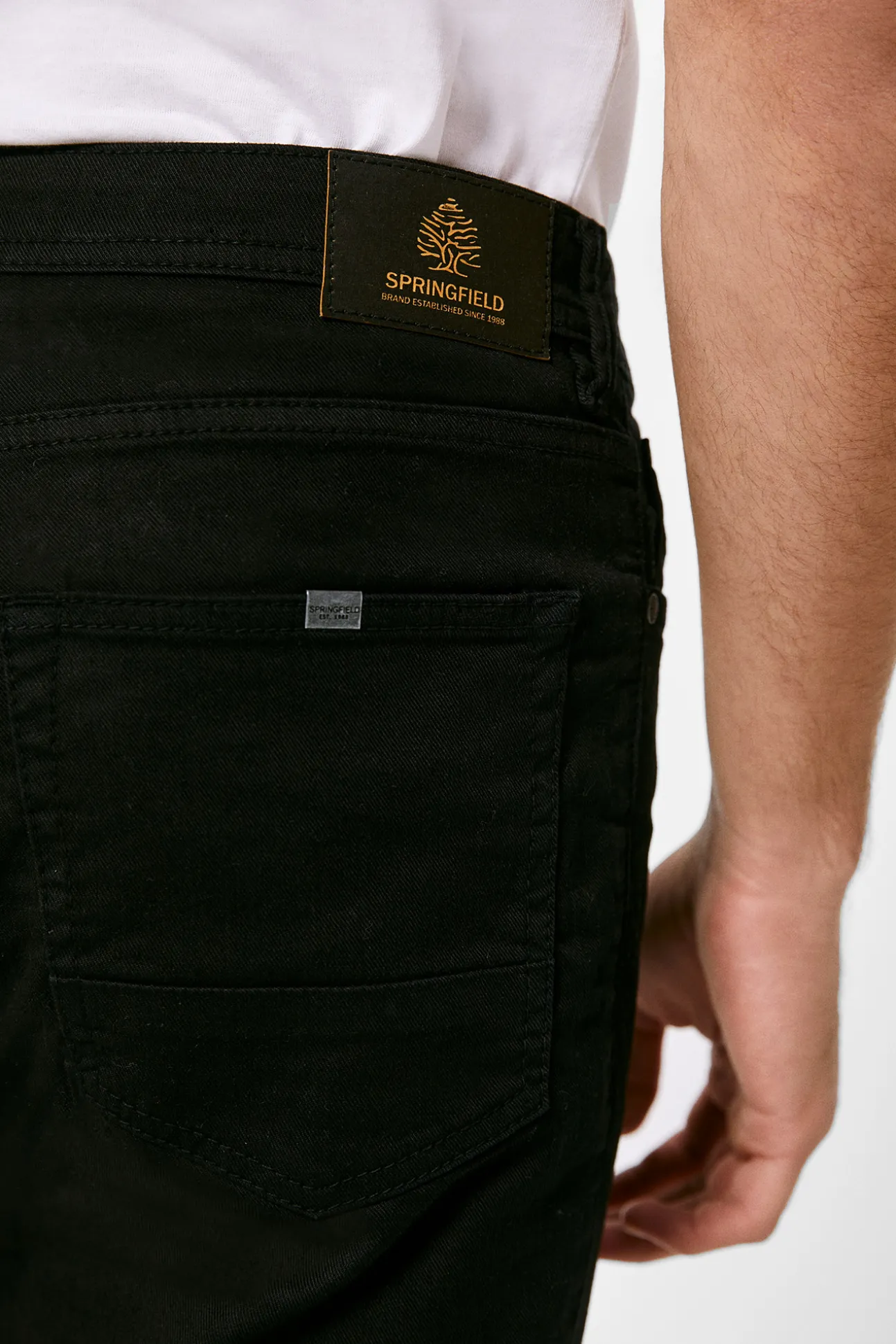 Pantalon 5 Bolsillo Color Skinny Lavado