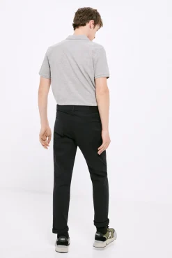 Pantalon 5 Bolsillos Ligero Color Slim Lavado