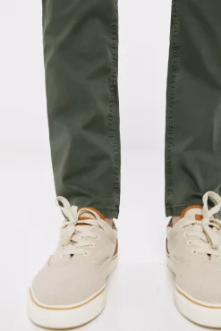 Pantalon 5 Bolsillos Ligero Color Slim Lavado