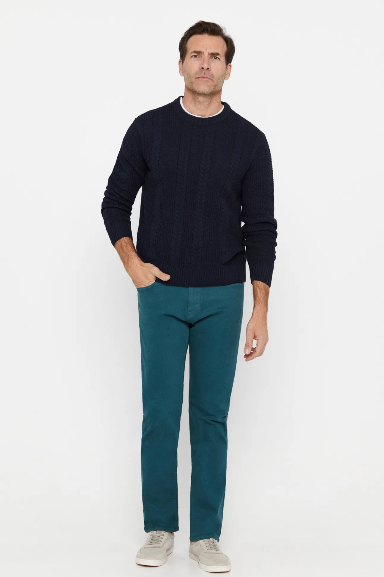 Pantalon Color Regular Fit Dynamic