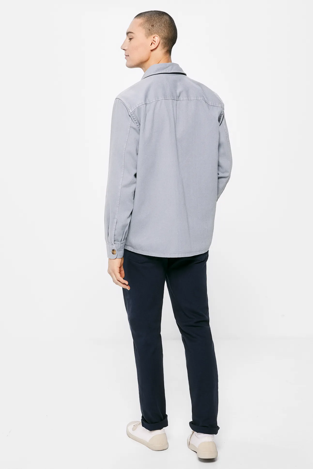 Pantalon Slim 5 Bolsillos Color