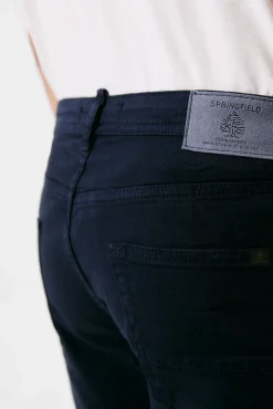Pantalon Slim 5 Bolsillos Color