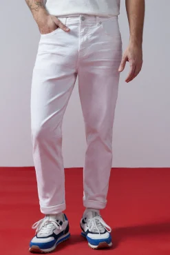 Pantalon Slim 5 Bolsillos Color