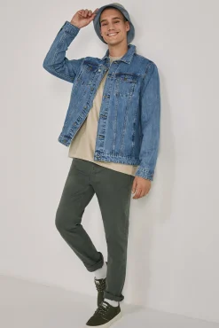 Pantalon Slim 5 Bolsillos Color
