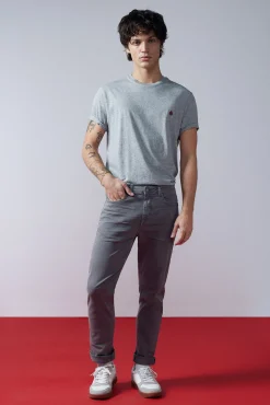 Pantalon Slim 5 Bolsillos Color