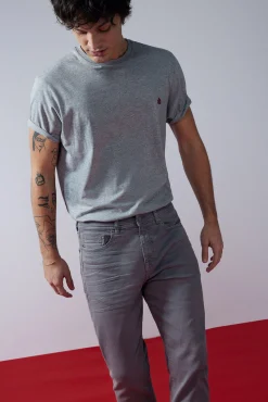 Pantalon Slim 5 Bolsillos Color