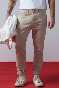 Pantalon Slim 5 Bolsillos Color