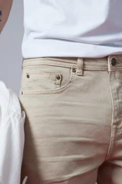 Pantalon Slim 5 Bolsillos Color