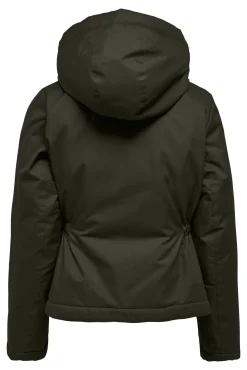 Parka Corta Con Capucha