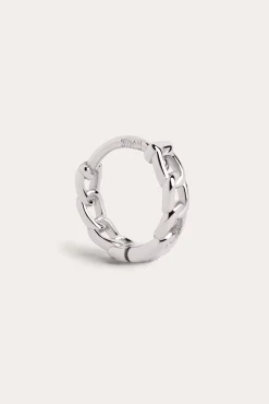Pendiente Suelto Aro Chain S Plata