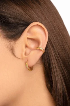 Pendiente Suelto Ear Cuff Cleo Colors Oro