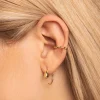 Pendiente Suelto Ear Cuff Twine Oro