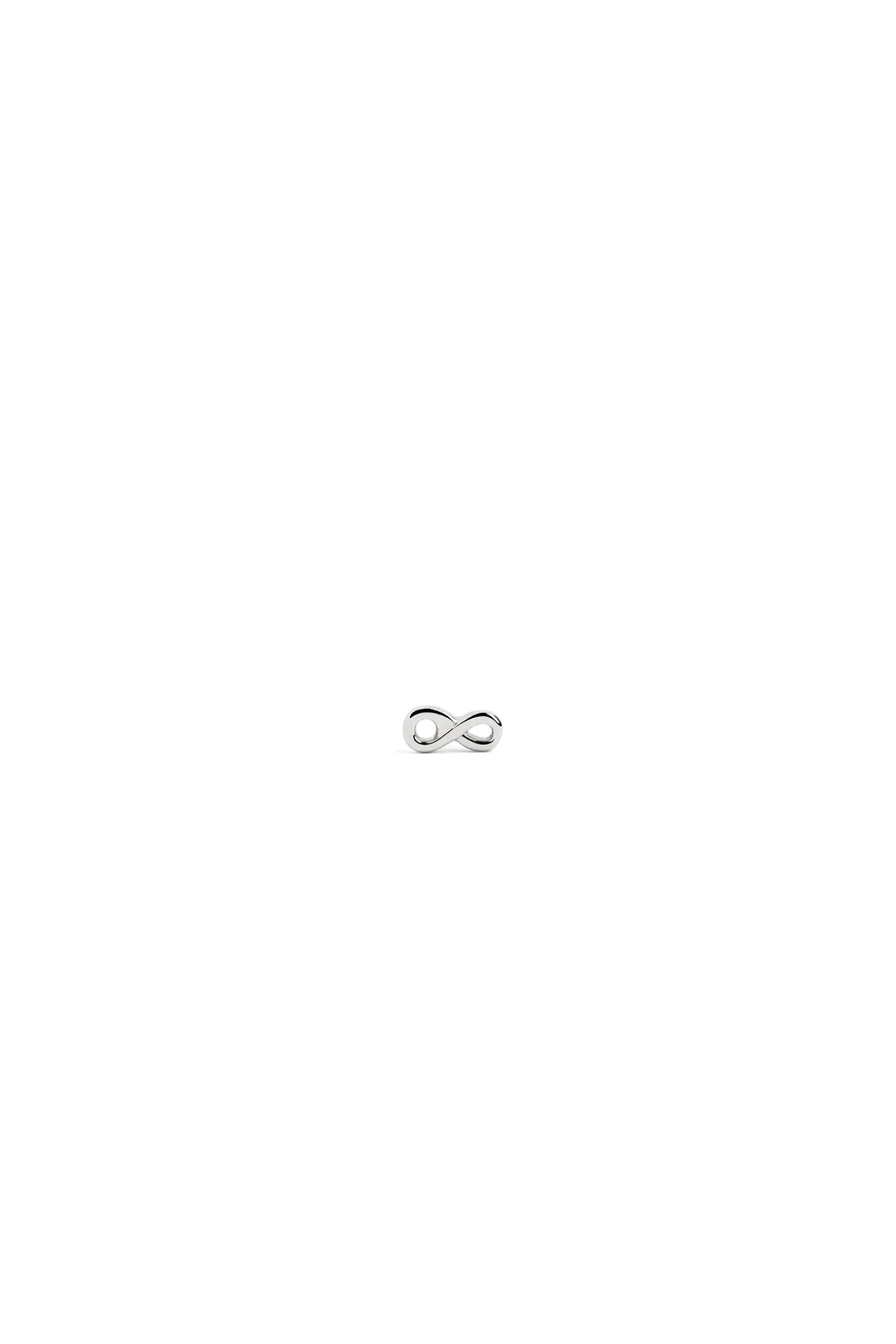 Pendiente Suelto Mini Infinito Plata