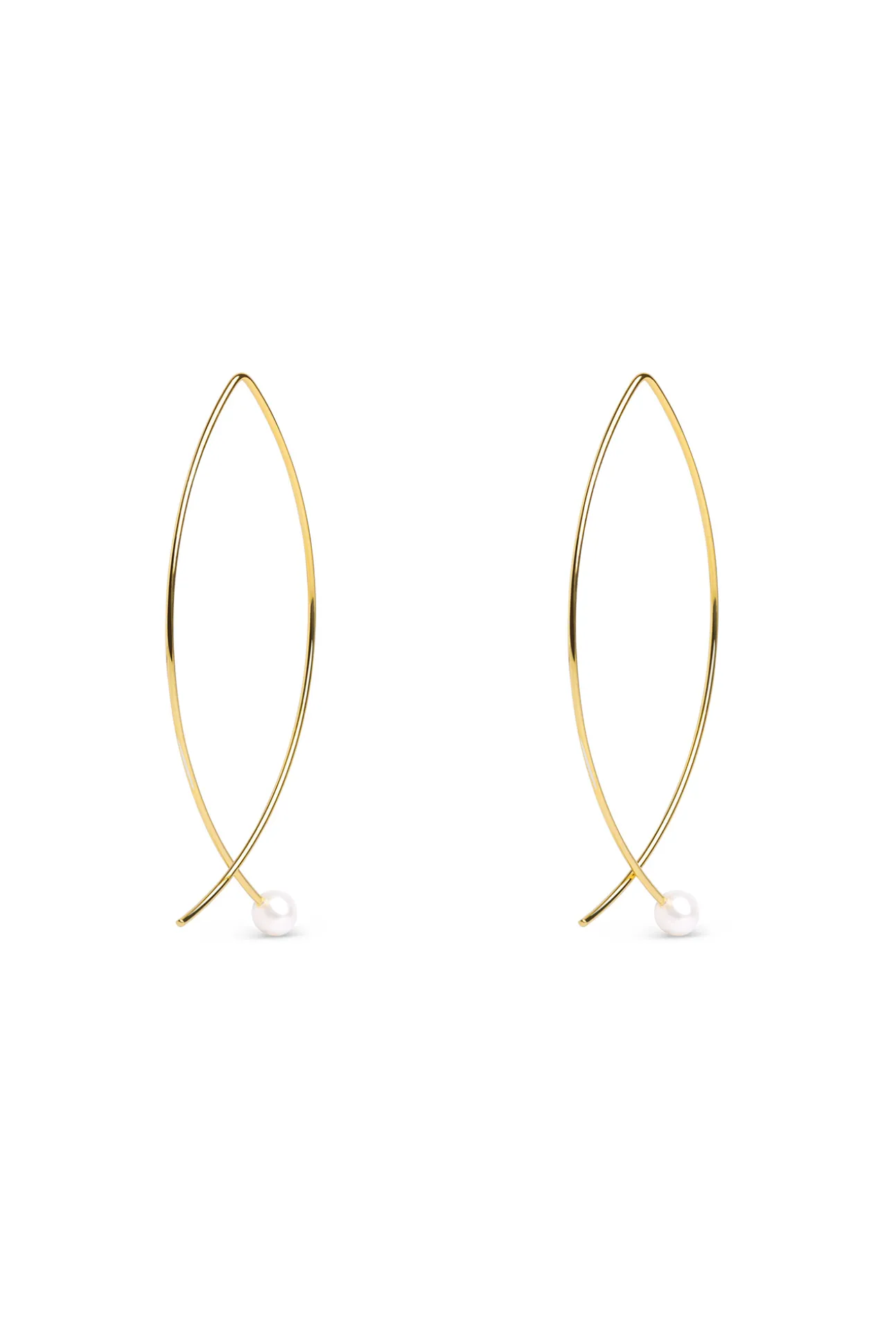 Pendientes Arch Pearl Oro