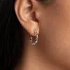 Pendientes Aro Estellar Colors Plata