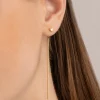 Pendientes Falling Stick Spark Plata Baño Oro