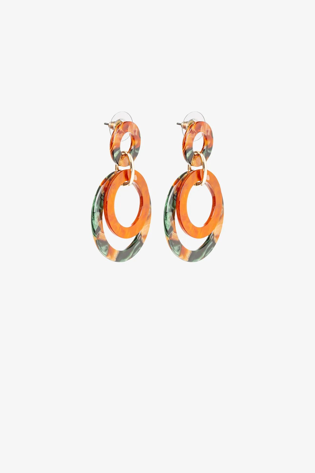 Pendientes Largos Con Detalles De Colores