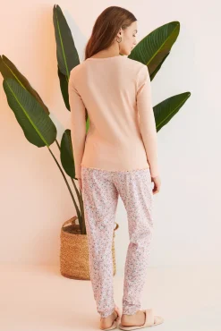 Pijama 100% Algodon Flores