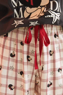 Pijama Corto 100% Algodon Mafalda Negro