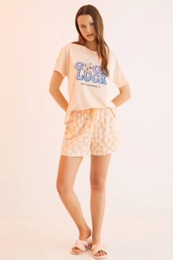 Pijama Corto 100% Algodon Snoopy