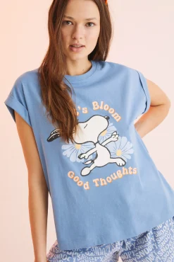 Pijama Corto 100% Algodon Snoopy