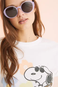 Pijama Corto 100% Algodon Snoopy Hippie