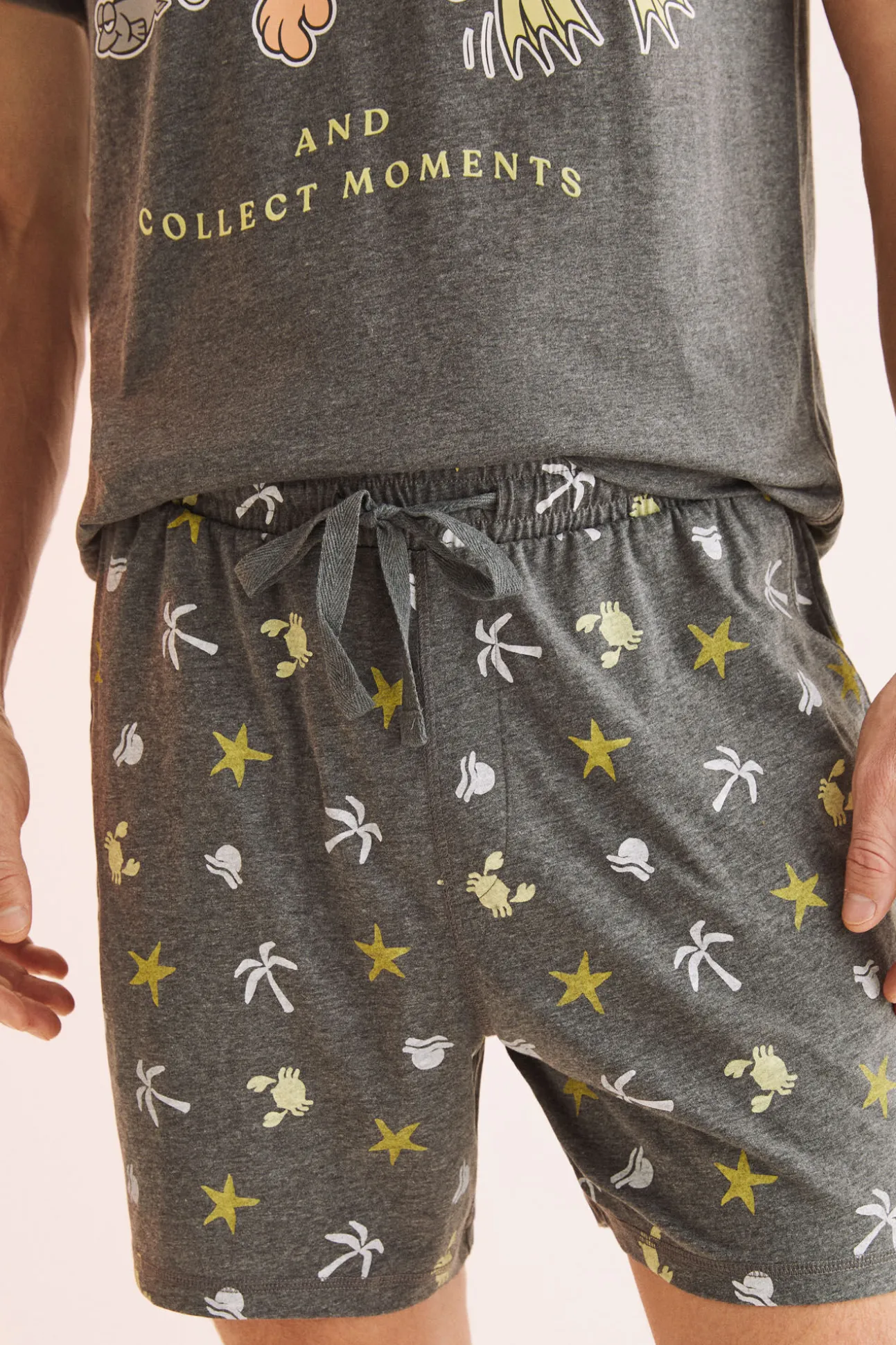 Pijama Corto Hombre 100% Algodon Garfield