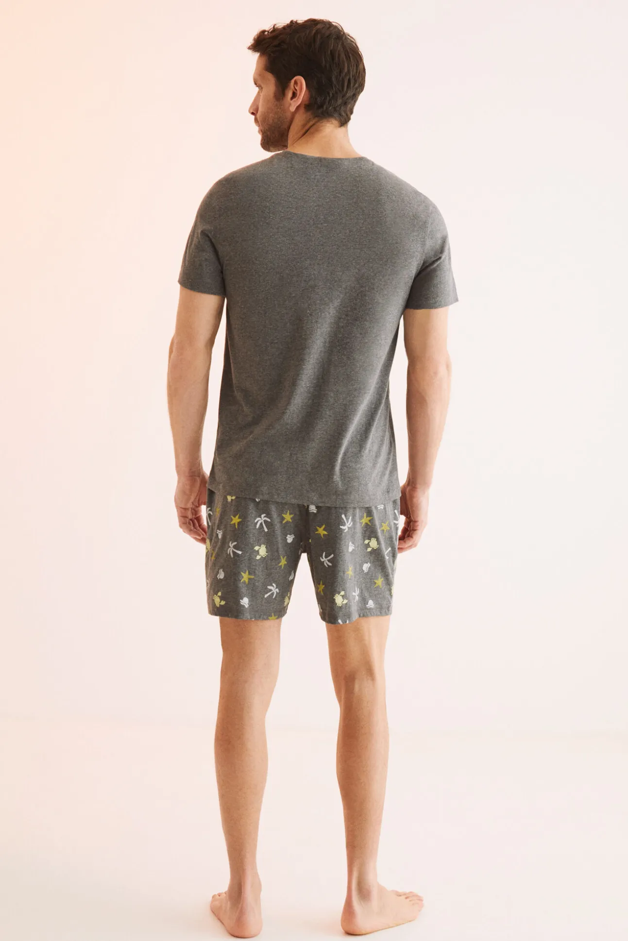 Pijama Corto Hombre 100% Algodon Garfield