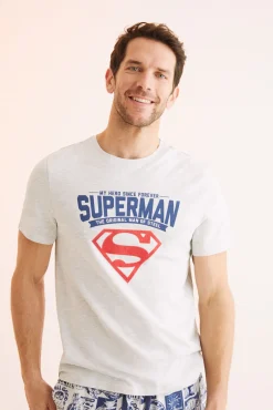 Pijama Corto Hombre 100% Algodon Superman