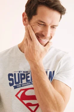 Pijama Corto Hombre 100% Algodon Superman