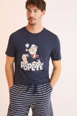 Pijama Corto Hombre Algodon Popeye