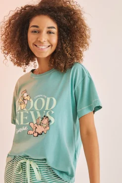 Pijama Corto Rayas Garfield