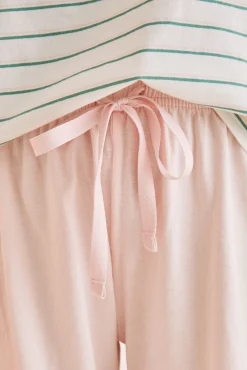 Pijama Corto Rayas Mafalda Rosa