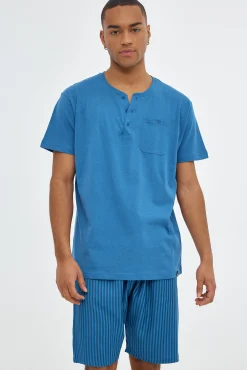 Pijama De Hombre Pantalon Rayas