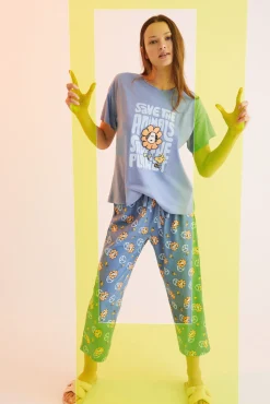 Pijama Largo 100% Algodon Snoopy 'save The Planet'