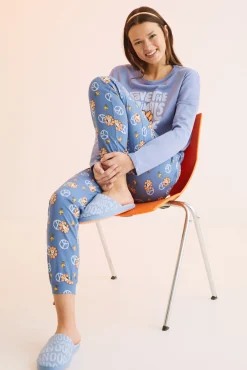Pijama Largo 100% Algodon Snoopy