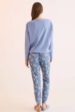 Pijama Largo 100% Algodon Snoopy