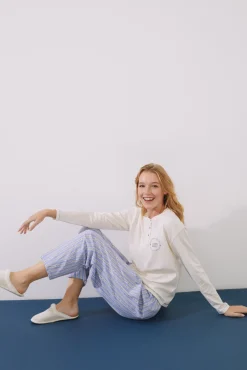 Pijama Largo 100% Algodon Women Voices