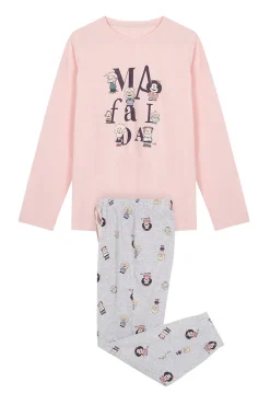 Pijama Largo Algodon Mafalda
