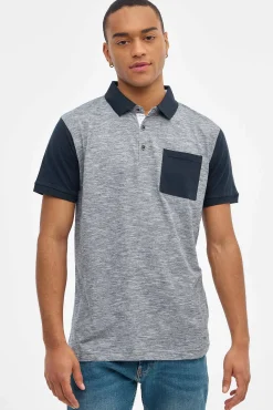 Polo Con Bolsillo Contraste