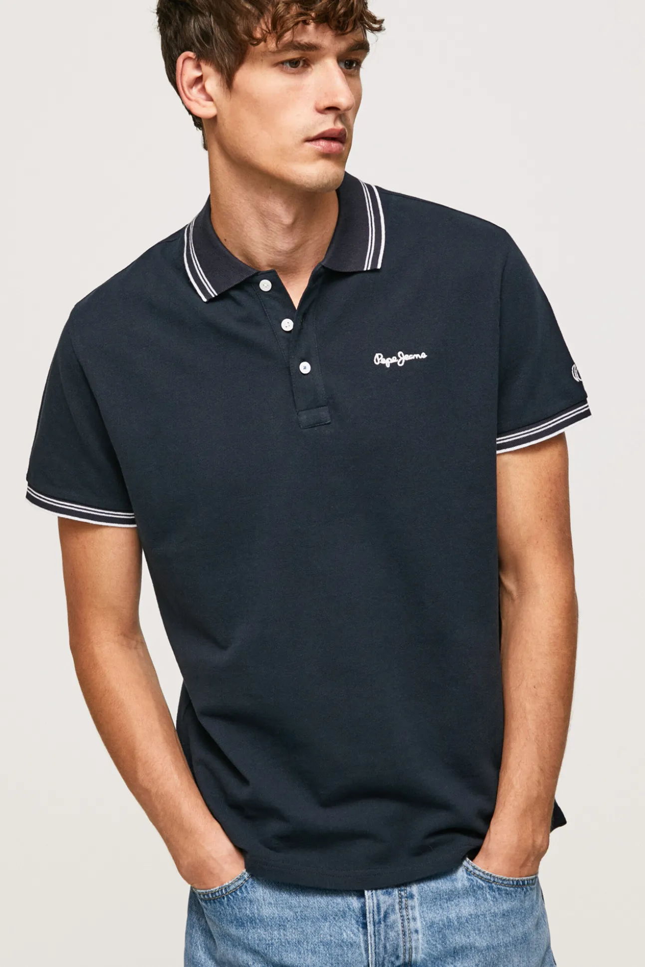 Polo De Hombre Manga Corta Pique.