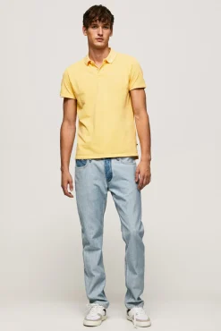 Polo De Manga Corta Efecto Lavado.