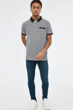 Polo Estampado Pata De Gallo