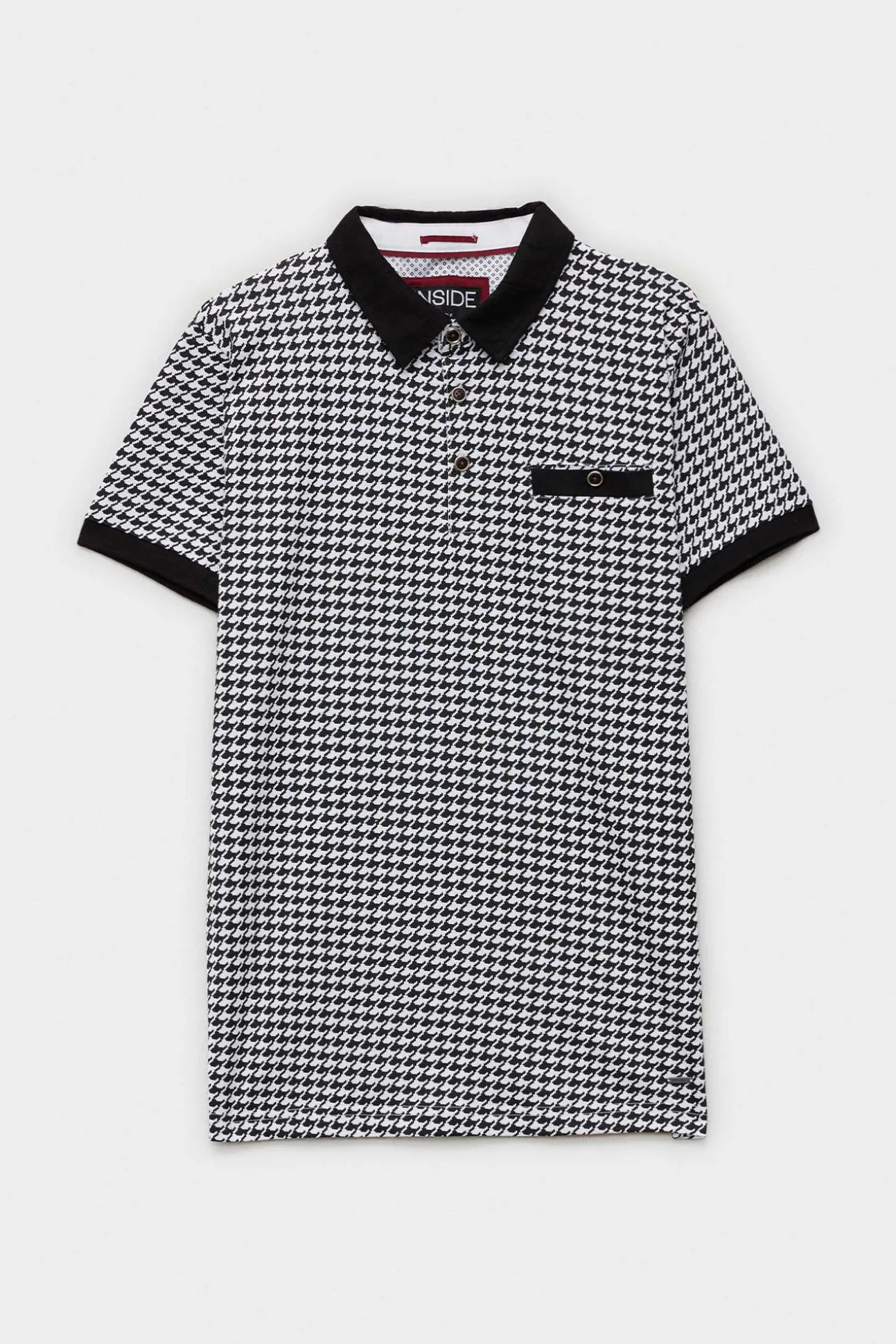 Polo Estampado Pata De Gallo