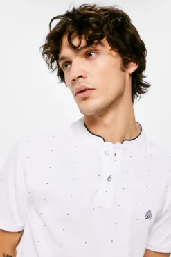Polo Mao Slim Estampado All Over