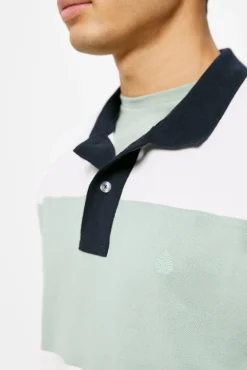 Polo Pique Color Block