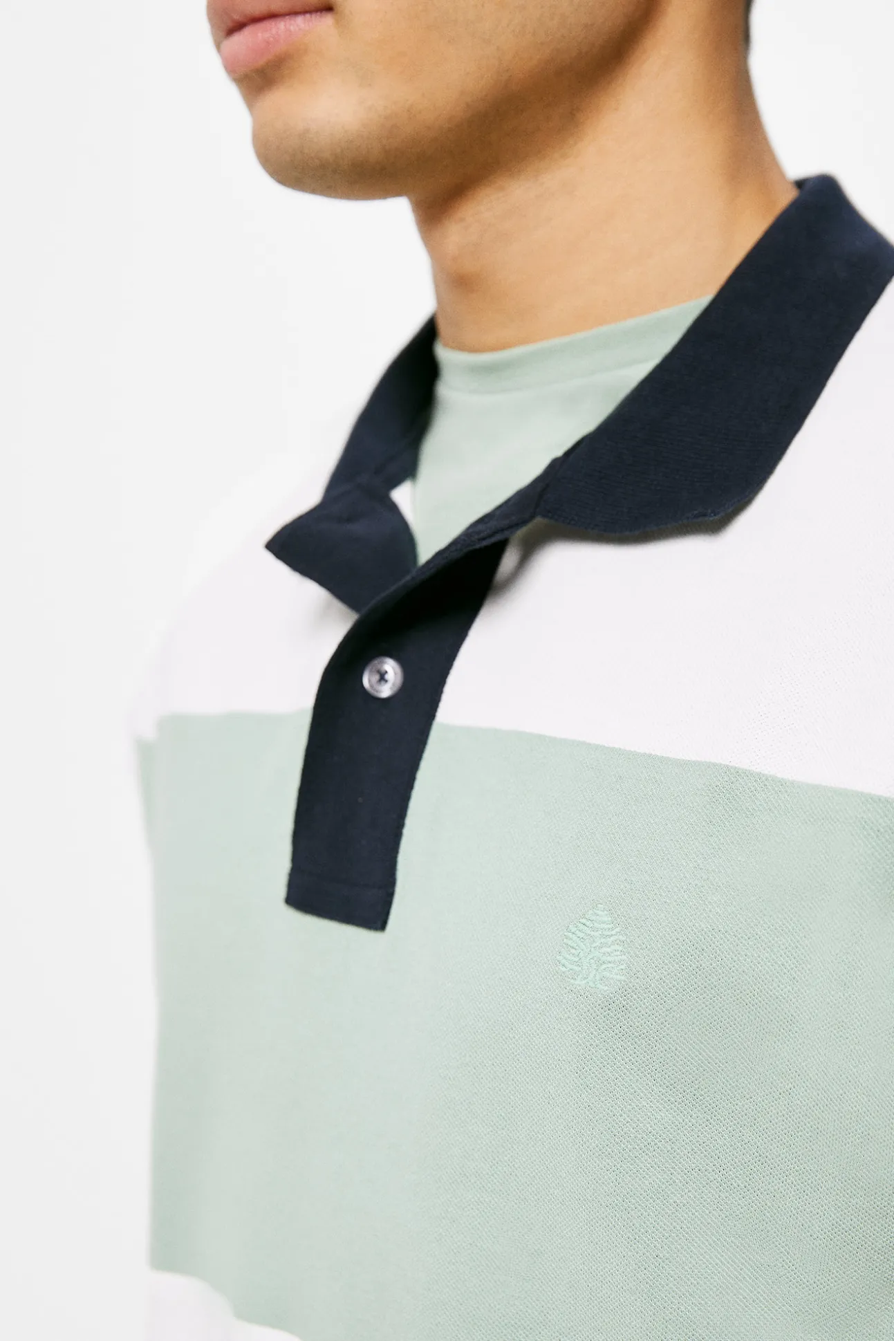 Polo Pique Color Block